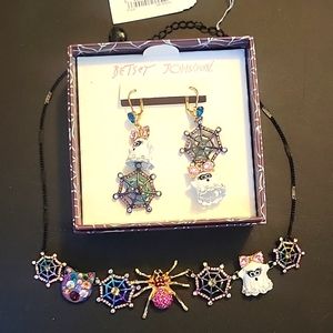 Betsey Johnson Halloween Necklace & Earrings
